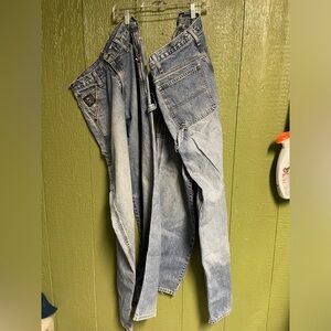 Two Pair Vintage Cinch Carpenter Jeans 30x36